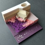 哈里波特便签本微博同款周边立体便利贴创意礼品3D立体纸雕便签纸