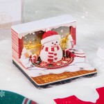 2026年日历创意桌面台历摆件圣诞礼物雪人3D立体便签全景纸雕便签