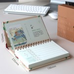 2027年台历牛皮纸周历记事本简约桌面办公月计划表自律打卡日历本