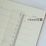 15mm大格横线宽行距A4 b5 A5软皮面记事本 会议记录学习笔记1.5格
