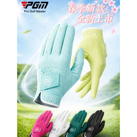 PGM 2026新款高尔夫手套男士雨天防滑手套纳米布透气手套单只左手