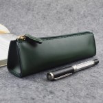 皮质笔袋收纳文具盒收纳袋复古学生文具铅笔包男女通用韩系PU笔袋