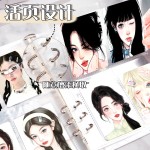 ins风蝴蝶卡册A5活页四宫格浪漫复古超硬外壳追星小卡收纳册批发