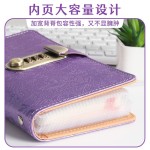 2026新款网红理财收纳册密码本高档复古可放现金收纳大容量存钱本