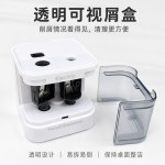 跨境削笔器电动卷笔刀学生专用全自动削笔器大口径双孔削笔机批发