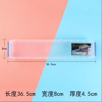 素描笔盒美术生铅笔盒透明铅笔盒塑料盒带保护画笔收纳铅笔透明盒