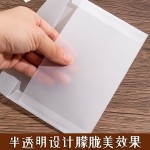 透明硫酸纸信封批发婚礼请帖信封烫金空白穿戴美甲卡片包装袋批发
