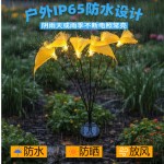 跨境新品花灯户外LED太阳能草坪灯仿真花光纤太阳能地插阳台防水