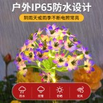 新款太阳能庭院灯户外防水花园阳台装饰造景室外地插草坪绣 球花