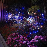 太阳能蒲公英烟花灯户外庭院造景观氛围灯家用花园小院装饰草坪灯