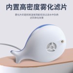 跨境迷你家用小鲸鱼加湿器卧室补水喷雾雾化器小型静音保湿加湿器