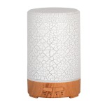七彩木纹裂纹超声波加湿器桌面usb家用大容量卧室小型台灯香薰机