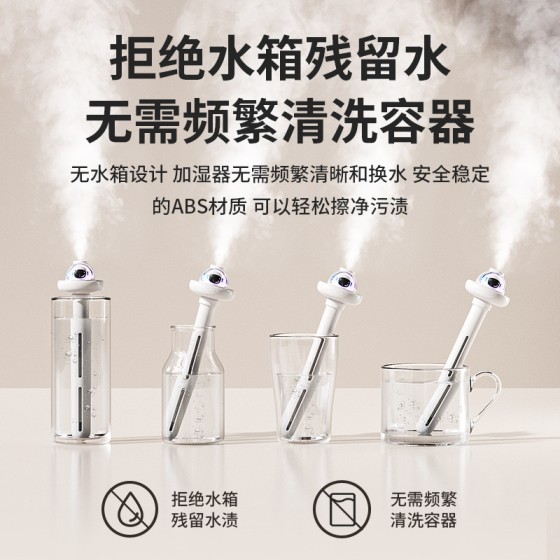 加湿器家用卧室静音桌面空气喷雾车载雾化器大容量大喷雾香薰净化