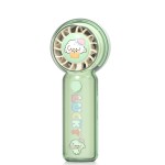 卡通便携式手持风扇USB充电款户外挂绳风扇高颜值萌趣涡轮风扇
