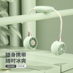 夏季电器懒人挂脖风扇USB充电便携迷你电风扇随身户外涡轮小风扇