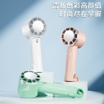 新款手持小风扇家用宿舍半导体制冷数显加湿小巧便携充电风扇批发
