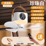 2025新款吊扇可充电学生宿舍床上小型便携式户外露营usb风扇跨境