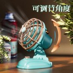 复古迷你桌面风扇usb充电宿舍书桌台扇户外便携式手持小风扇跨境