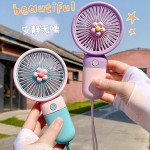 夏天小风扇插电款usb充电小风扇便携式支架迷你手持小风扇