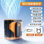 挂夹式风扇挂腰无叶usb充电户外便携随身迷你桌面挂脖手持夹伞扇