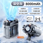 爆款降温神器冰敷感挂脖户外工地便携随身露营手持夹腰挂腰小风扇
