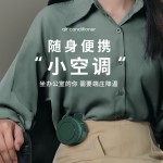 挂夹式usb小风扇挂脖随身夹腰便携超静音大风力学生宿舍轻奢便携