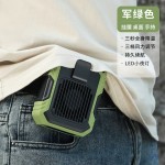 挂夹式风扇挂腰无叶懒人usb充电户外便携式随身迷你桌面手持风扇