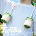 复古简约小清新懒人挂脖风扇USB充电夏日出行户外随身涡轮小风扇