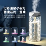 跨境创意加湿器大雾量水晶玫瑰台灯家用大容量氛围灯香薰雾化器
