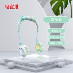 挂脖风扇户外运动便携式usb充电静音懒人风扇一件代发