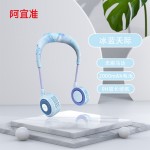 挂脖风扇户外运动便携式usb充电静音懒人风扇一件代发