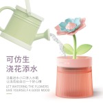 花朵空气加湿器小型喷雾补水家用卧室桌面便携车载USB香薰机跨境