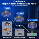 The 360-degree rodent repellent is a perfect solution for eliminating pests, and it also automatically repels mosquitoes.