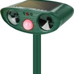 跨境防水太阳能驱赶器驱鼠器驱猫狗神器红外感应超声波动物驱赶器