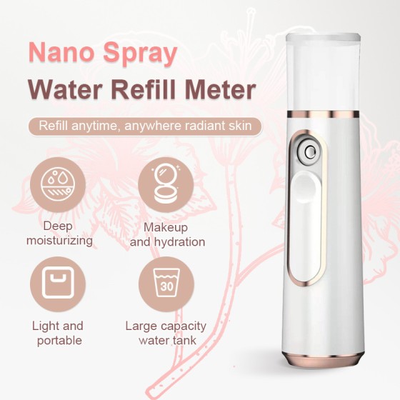 脸部纳米补水仪喷雾器便携蒸脸器加湿器手持冷喷雾迷你补水仪