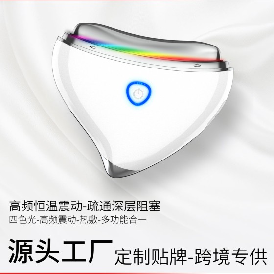 跨境家用脸部按摩器一体机多功能面部美容仪导入电动刮痧仪