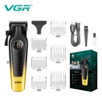 VGR196跨境外贸新款理发器店美发专用数显充电推剪发廊油头电推子