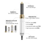 跨境爆款多合一卷发器热风梳多功能吹风机自动卷发棒美发造型器