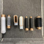 跨境爆款多合一卷发器热风梳多功能吹风机自动卷发棒美发造型器