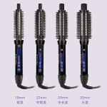 热销防烫电卷梳两用直发梳蓬松内扣卷发器美发工具厂家外贸卷发棒
