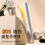 新款跨境USB插电迷你直发器便携式直卷两用电卷发棒宿舍夹板