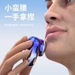 跨境爆款剃须刀电动智能数显刮胡刀迷你便携胡须刀充电三刀头