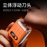 磁吸双刀头水洗男士电动刮胡刀旋转式剃须刀鼻毛刀家用户外旅行