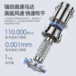 电吹风机家用负离子护发静音速干电吹风发廊无叶大功率吹风筒跨境