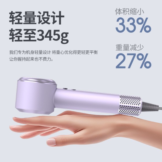 电吹风机家用负离子护发静音速干电吹风发廊无叶大功率吹风筒跨境