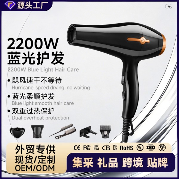 电吹风机家用吹头发负离子护发降噪速干大风力发廊理发店跨境