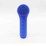 跨境洗脸防水硅胶超声波脸部按摩美容仪器清洁热敷护肤洁面仪