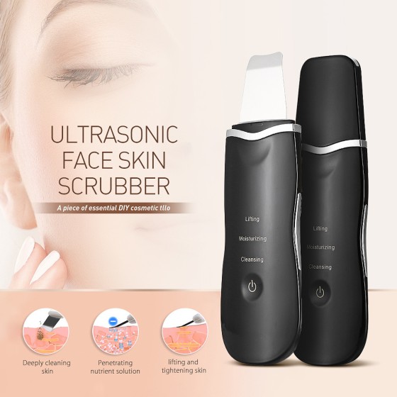跨境黑头铲子超声波铲皮机脸部家用毛孔清洁去黑头导入导出美容仪