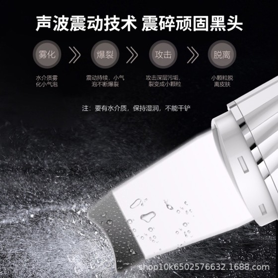 跨境新品EMS铲皮刀面部导入导出黑头油脂毛孔清洁仪超声波铲皮机