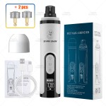 跨境3档LED双灯宠物磨甲器液晶屏大功率电动指甲刀猫狗充电修甲器